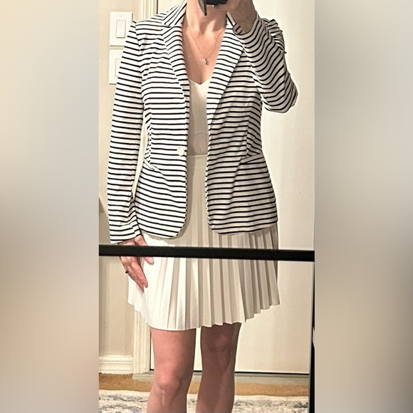 Philosophy Jackets & Blazers - Philosophy Black & White Striped Blazer